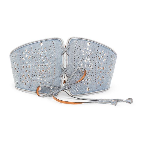 Ermanno Scervino Denim Corset With Laces Women